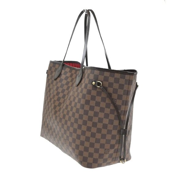 LOUIS VUITTON Neverfull GM Shoulder Tote Bag Damier Leather Brown N51106 43YH535 - Picture 2 of 15